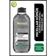 Garnier Micellar Kömür 400 ml Siyah Noktaya Eğilimli Ciltler İçin Makyaj Temizleyici Jel