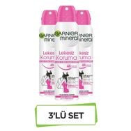Garnier Mineral 3x150 ml Lekesiz Koruma Sprey Deodorant