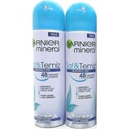 Garnier Mineral Saf Temiz 2x150 ml Sprey Deodorant