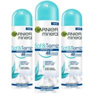Garnier Mineral Saf & Temiz 3x150 ml Deodorant
