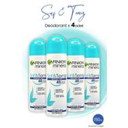 Garnier Mineral Saf Temiz 4x150 ml Deodorant