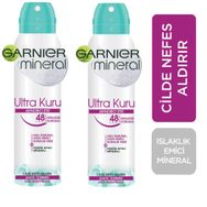 Garnier Mineral Ultra Kuru 2x150 ml Sprey Deodorant