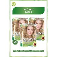 Garnier Nutrisse 9 Sarı 3x60 ml Saç Boyası