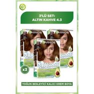 Garnier Nutrisse Ultra Creme 4.3 3x60 ml Saç Boyası