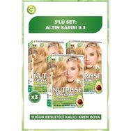 Garnier Nutrisse Ultra Creme 9.3 Altın Sarısı 3x60 ml Saç Boyası