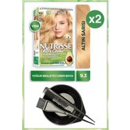 Garnier Nutrisse Ultra Krem 9.3 Altın Sarısı 2 Adet Saç Boyası + Boyama Seti