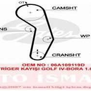 Gates 5489XS Caddy II Golf III IV Passat III Polo III Sharan Fabia Octavia I1.6 Eksantrik Kayışı