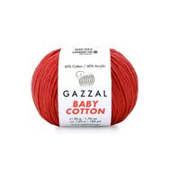 Gazzal 3418 Kırmızı Baby Cotton El Örgü Ipi