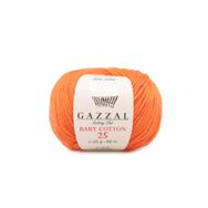 Gazzal 3419 Turuncu Baby Cotton 25 El Örgü İpi
