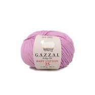 Gazzal 3422 Pembe Baby Cotton 25 El Örgü İpi