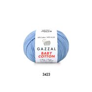 Gazzal 3423 Açık Mavi Baby Cotton El Örgü Ipi
