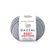 Gazzal 3430 Gri Baby Cotton Xl El Örgü İpi