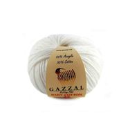 Gazzal 3432 Beyaz Baby Cotton 25 El Örgü İpi
