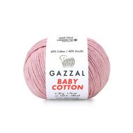 Gazzal 3444 Pembe Baby Cotton El Örgü Ipi