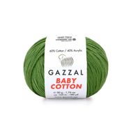 Gazzal 3449 Yeşil Baby Cotton El Örgü Ipi
