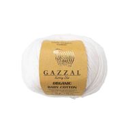 Gazzal 415 Beyaz Organic Baby Cotton El Örgü Ipi