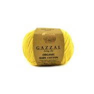 Gazzal 420 Sarı Organic Baby Cotton El Örgü Ipi