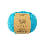 Gazzal 424 Turkuaz Organic Baby Cotton El Örgü İpi