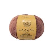 Gazzal 433 Kahverengi Organic Baby Cotton El Örgü Ipi