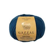 Gazzal 437 Havacı Mavi Organic Baby Cotton El Örgü Ipi