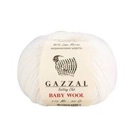 Gazzal 801 Beyaz Baby Wool El Örgü İpi