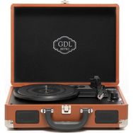 GDL Retro T317B PRO Çanta Pikap Bluetooth Şarjlı Metal İğneli Kahve - Koyu Kahverengi