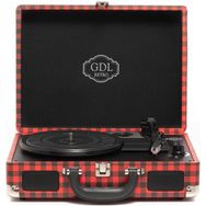 GDL Retro T317B PRO KS Çanta Pikap Bluetooth Şarjlı Metal İğneli - Siyah - Kırmızı