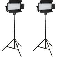 GDX CF-300C Bicolor Mobil 2'li Sürekli Video Panel LED Işık Seti
