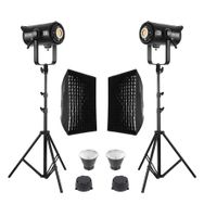 GDX EXC-400C-II 2'li Gridli 60x90 Softbox + 260 cm Kalın Işık Ayağı Full Set