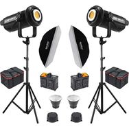 GDX LV-700C-II 70x100 cm Softbox + 260 cm Kalın Işık Ayağı 2'li Full Set