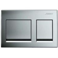 Geberit 115.045.46.5 Alpha 35 Çift Basmalı Mat Krom Kumanda Kapağı