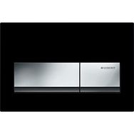 Geberit 115.060.DW.1 Alpha50 Çift Basmalı Siyah Kumanda Kapağı