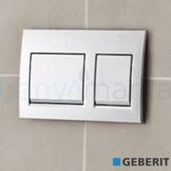 Geberit Alpha15 115.045.46.1 Mat Krom Çift Basmalı Kumanda Kapağı