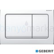 Geberit Alpha30 115.055.11.1 Beyaz Çift Basmalı Kumanda Kapağı