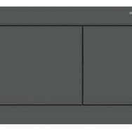 Geberit ALPHA30 Mat Siyah Çift Basmalı Kumanda Kapağı