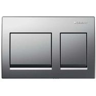 Geberit ALPHA35 Mat Krom Çift Basmalı Kumanda Paneli