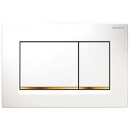 Geberit Sigma30 115.883.KK.1 Beyaz-Altın-Beyaz Çift Basmalı Kumanda Kapağı