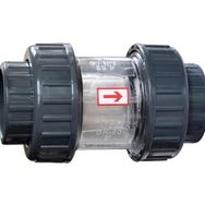 Gemaş PVC 63 mm Şeffaf Yaylı Çekvalf