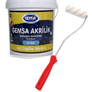 Gemsa Akrilik Beyaz 1 kg Dış Cephe Boyası