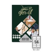Gen-Of GK-2014 Oval 99.10x38.10 1400 Adet Laser Etiket