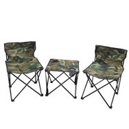 General Camp Rejisör Sandalye ve Sehpa 3'lü Set