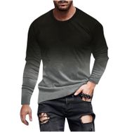 Generic P-292 Siyah Uzun Kollu Tee Tops Tekne Boyun 3D Dijital Baskı Camo Yaz Sonbahar Gömlek Spor Tarz 2025 Erkek T-shirt
