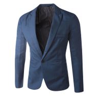 Generisch 2025 Hafif Standart Mavi Sportif Slim Blazer Erkek Takım Ceket