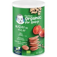 Gerber 35 gr Organik Buğday ve Yulaflı Domates Havuç ve Soğanlı Bebek Atıştırmalığı
