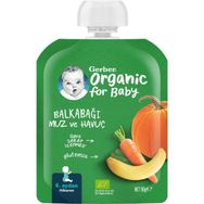 Gerber Organik 90 gr Muzlu Havuçlu Bal Kabağı Püresi