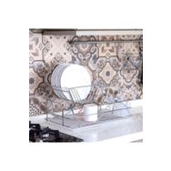 Geseus KB009 Home Krom Şeffaf İki Katlı Tabaklık Bulaşıklık