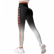 Getervb Booty Scrunch Butt High Waist Push Up Dikişsiz Opak B Siyah Gri Kadın Tayt