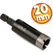 GFB 20 mm Hex Matkap Girişli Elmaslı Granit Mermer Delici Panç