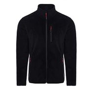 Ghassy Co. Erkek Siyah Pro Rüzgar Geçirmez 5 Cepli Outdoor Tam Fermuarlı Polar Ceket
