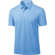 Ghassy Co. Golf Açık Mavi Dry Fit Classic Tenis Casual Polo Yaka Erkek T-shirt